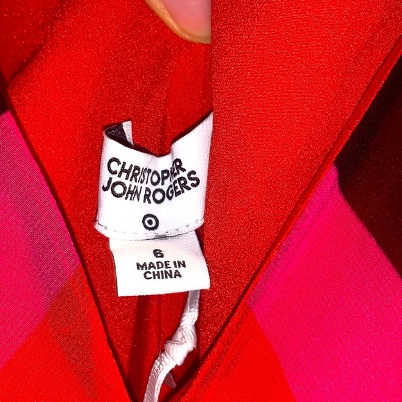 Chevron Slip Dress -ChristopherJohnRogers - Picture 5 of 11